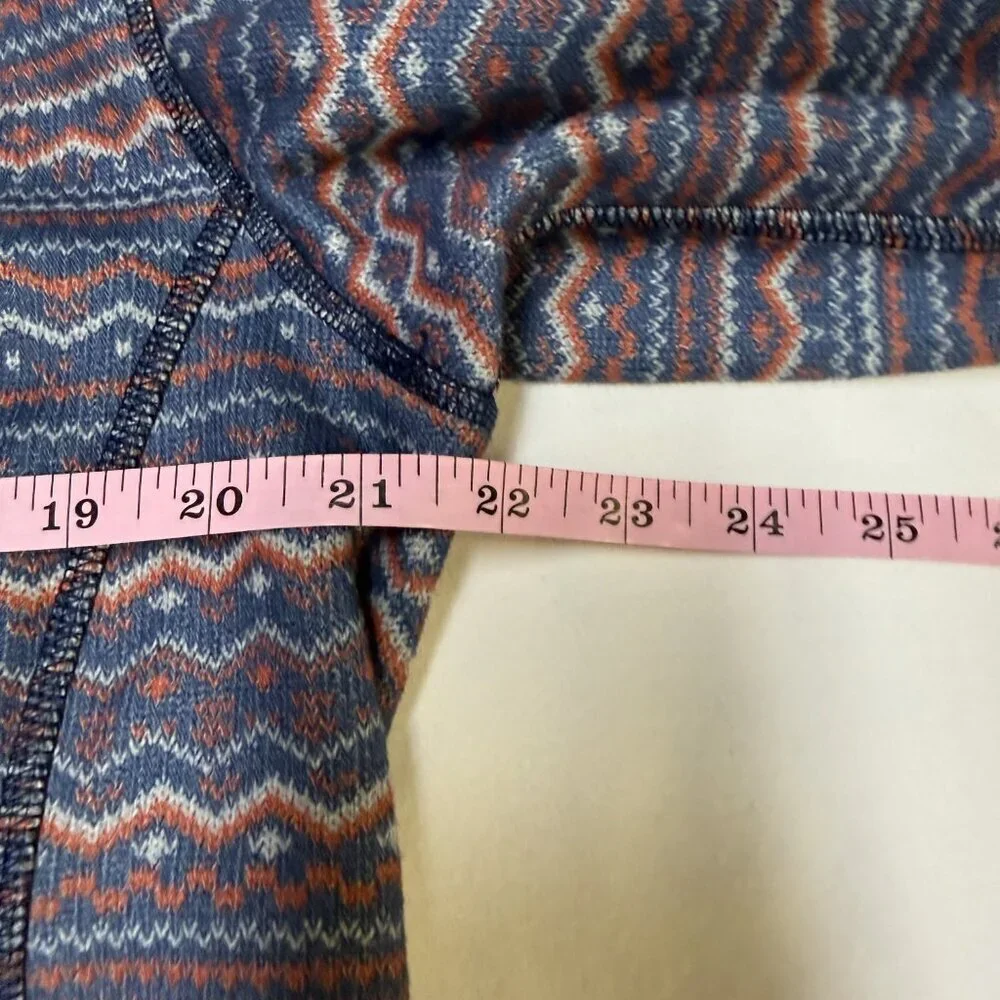 The North Face Gordon Lyons 1/4 Zip‎ Men’s M Fair Isle Cosmic Blue EUC